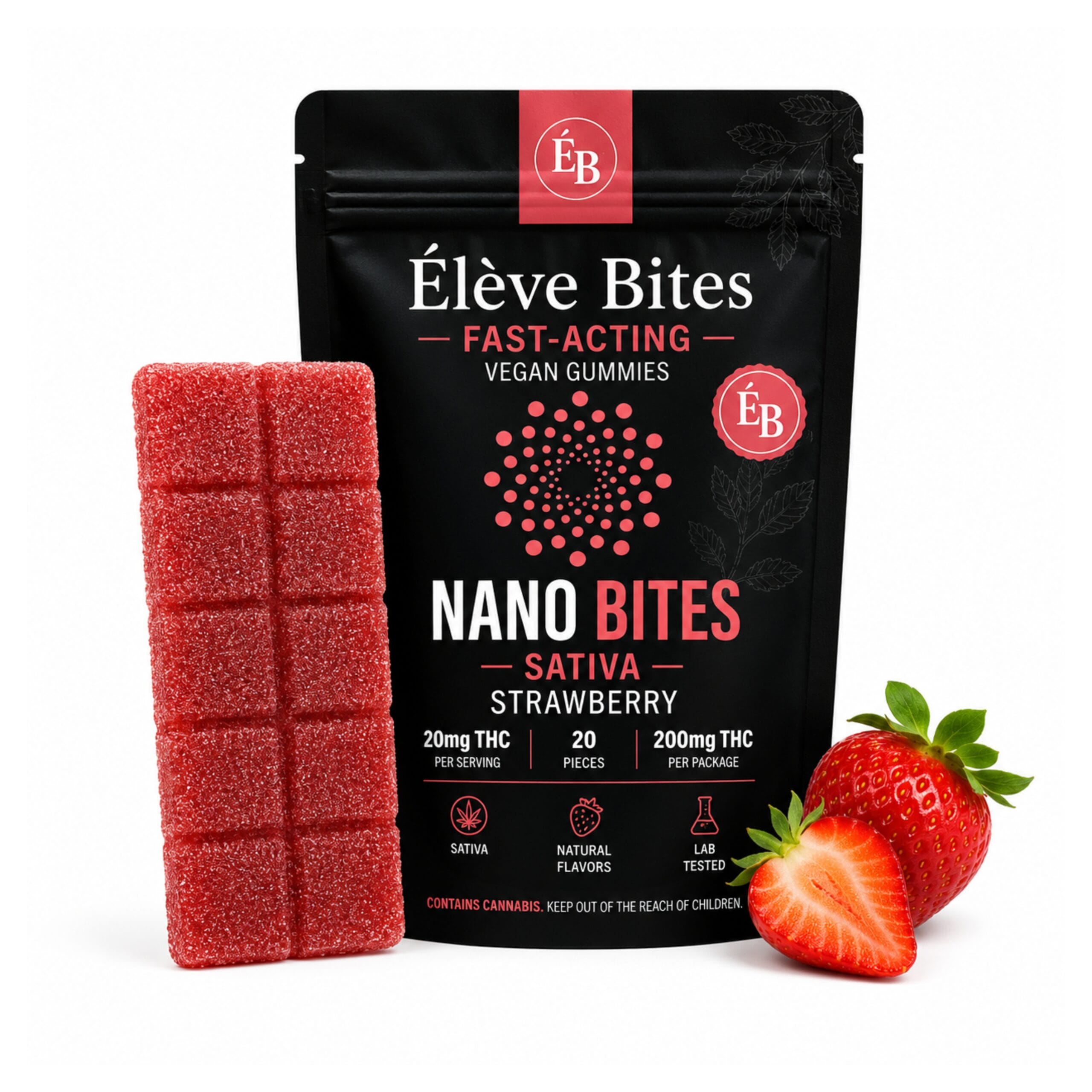 Fast Acting THC Gummies Strawberry