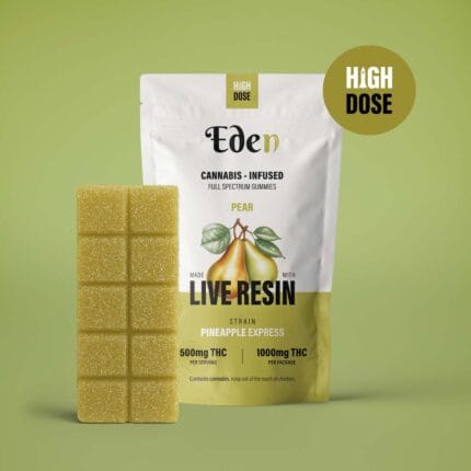 Live resin pineapple express Gummies 1000mg eden2