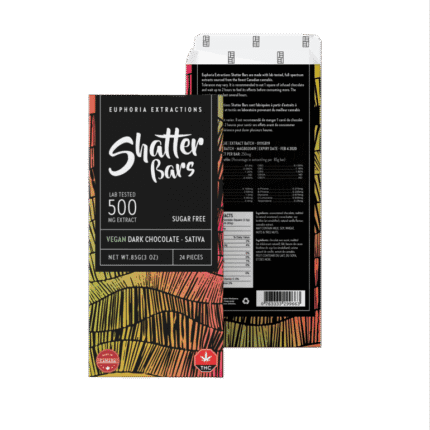 Shatter Bars Dark Choco 500mg Sativa