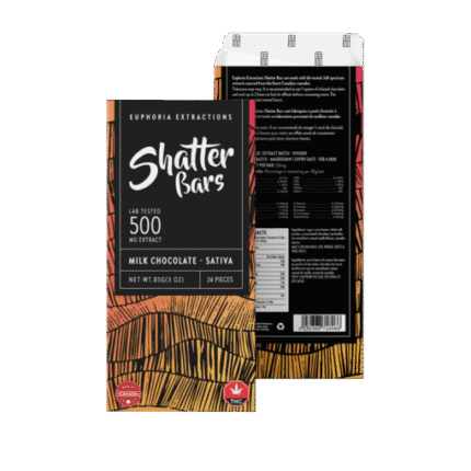 Shatter Bars Milk Choco 500mg Sativa