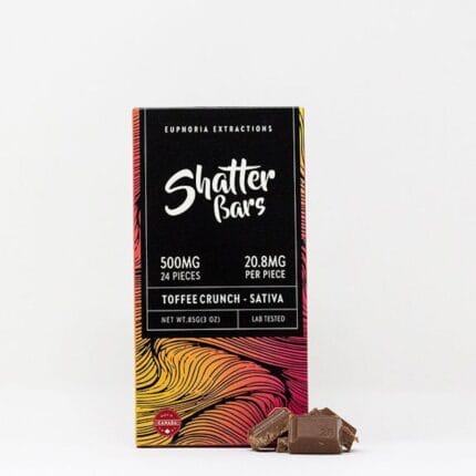 Shatter Bars Toffee Crunch 500mg Sativa