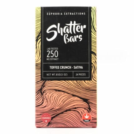 Shatter Bars Toffee Crunch Sativa 250MG