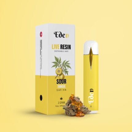Sour tangie live resin disposable vape