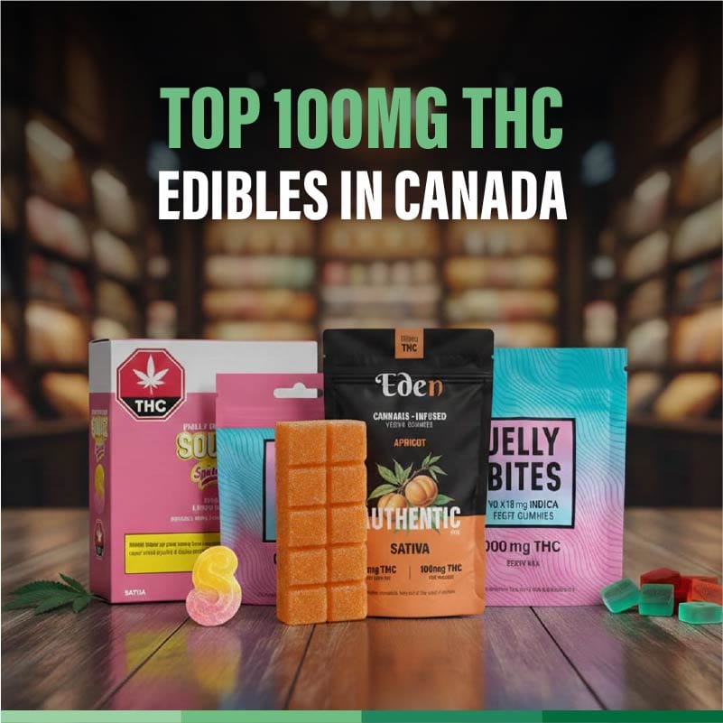Top 100mg THC Edibles in Canada