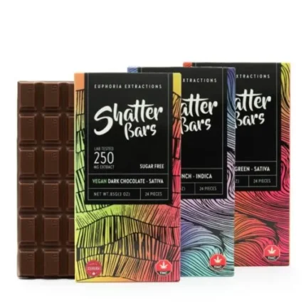 edibles euphoria extractions shatter bar 250mg