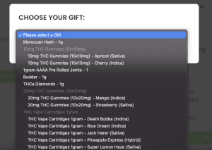 free gifts list