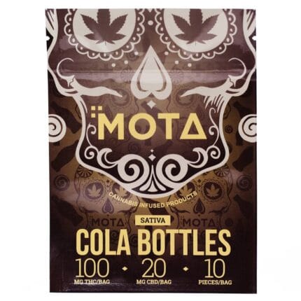 mota medicated gummies cola bottles sativa
